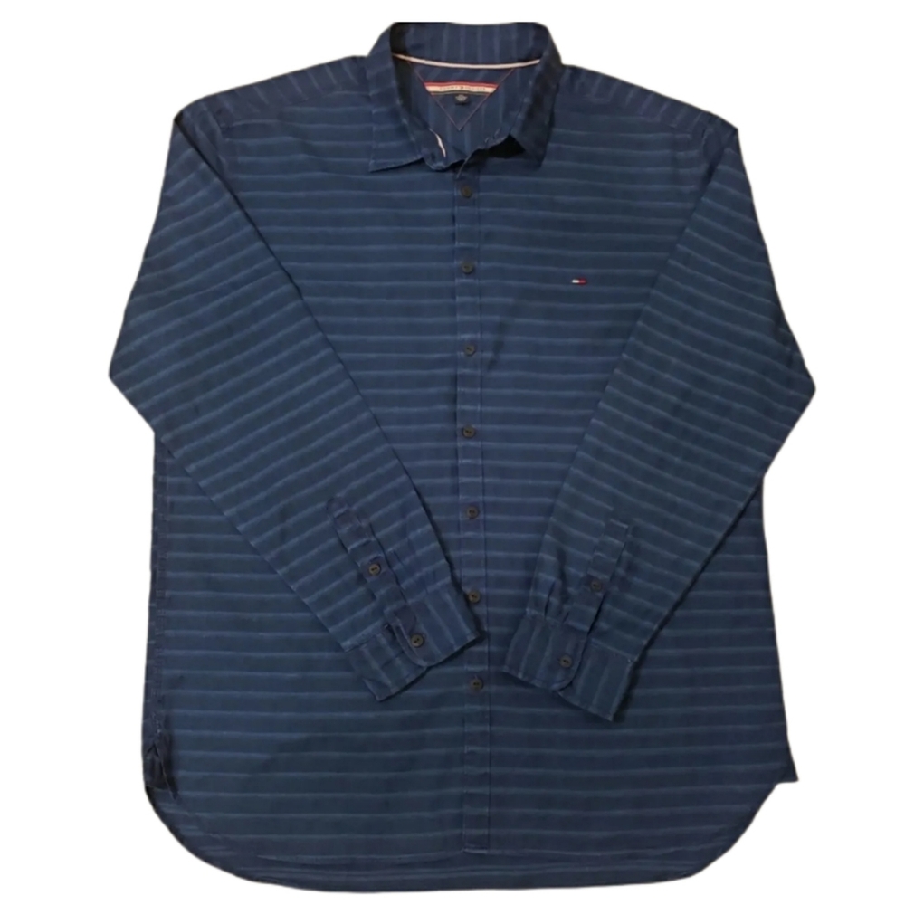 Tommy Hilfiger Stripe Button Up Shirt Men's XXL